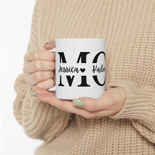 Personalized MOM Coffee Mug | Custom Script Name, Mother's Day Gift - Etsy