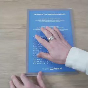 UV printing Braille signage