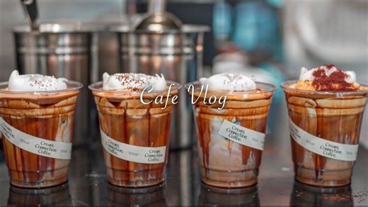 【Cream】Cafe Vlog｜韩国Cream connection 咖啡店老板工作日常~