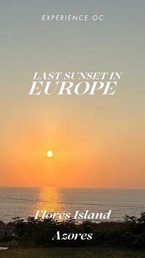 🌅✨ O Último Pôr do Sol da Europa🌊 A ilha das Flores, nos Açores, é um lugar mágico onde a natureza revela toda a sua beleza paradisíaca. Este último pôr do sol da Europa banha o horizonte em tons de laranja, rosa e púrpura, criando um espetáculo inesquecível. Cada momento é uma pintura viva, um convite à contemplação e à serenidade. Se ainda não visitaste este paraíso, não percas a oportunidade de testemunhar a majestade do sol a cair sobre o Atlântico. A ilha das Flores é um verdadeiro tesour