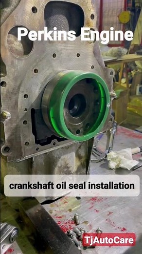 rear crankshaft oil seal installation, Perkins Engine #car #engine TjAutoCare Mechanic #shorts