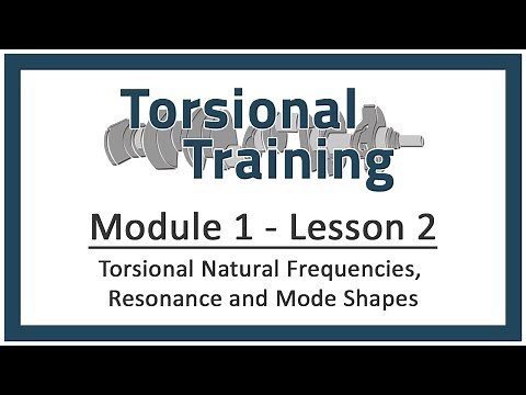 Module 1 - Lesson 2: Torsional Natural Frequencies, Resonance and Mode Shapes