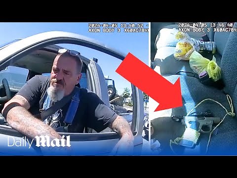 Home-made 'poison' pipe bomb explodes in cop's face during traffic strop in Florida