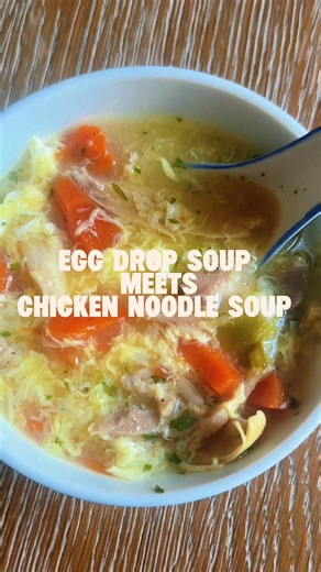 Chicken Broth Egg Drop Soup and Chicken Noodle Soup Recipes