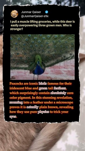 Why Peacock Feathers Are Just A LIE! 🦚 #Nature #Science #Wildlife
