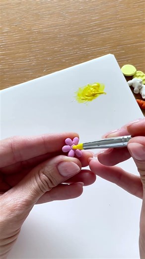 DIY Polymer Clay Flower Easter Decoration Tutorial Handmade gift #diy #art #easterdecor