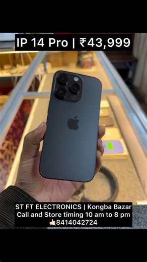 Travoltra Athokpam on Instagram: "Available stock S25 S23 Ultra IP 16 Pro Max 256gb IP 16 128gb IP 15 Pro IP 14 Pro IP 14 Plus 256gb Pixel 7 Infinix note 40x VIVO Y56 For more details Please contact us ST FT ELECTRONICS Kongba Bazar Call and Store timing 10 am to 8 pm STORE LOCATION: https://maps.app.goo.gl/yQV4yQm9pVtnLwNp7?g_st=ipc 🤙🏻8414042724 #iphone #used #manipur #imphal #android"