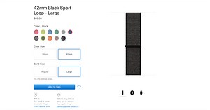 Large Sport Loop now available for 42mm Apple Watch, but only in one color for now - 9to5Mac