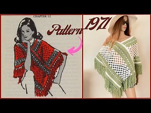 How to Crochet A 1971 Poncho!! | Vintage Crochet