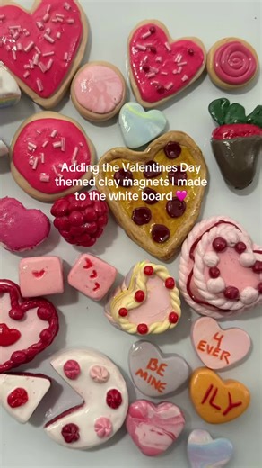 Valentine's Day Themed Clay Magnets for Your Home