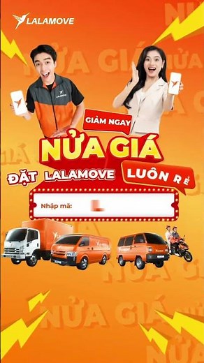 GIẢM NỬA GIÁ ĐƠN GIAO HÀNG VÀ DI CHUYỂN