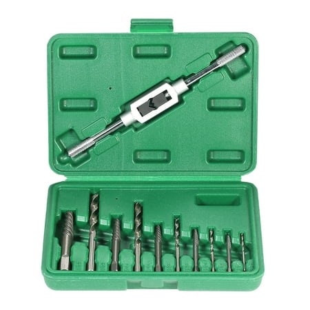 Zootealy 11-Piece HSS Screw Extractor Set with Adjustable Tap Wrench - Ideal for Metalwork and Repair Tasks - Walmart.ca