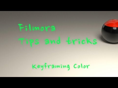 Filmora 13 Change color with keyframes