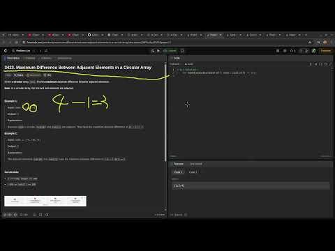 Leetcode easy problem 3423. Maximum Difference Between Adjacent Elements in a Circular Array|devops