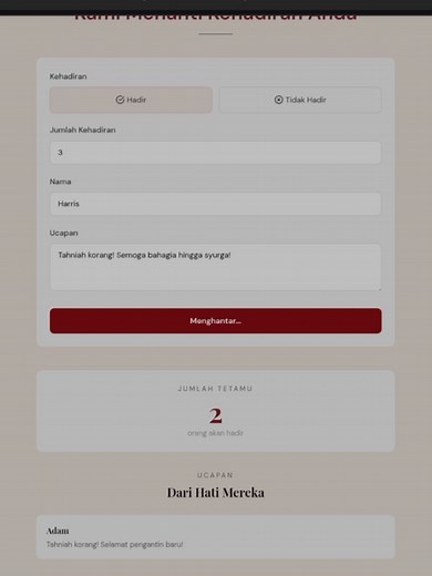 Create RSVP with Live Wish Display Using Canva