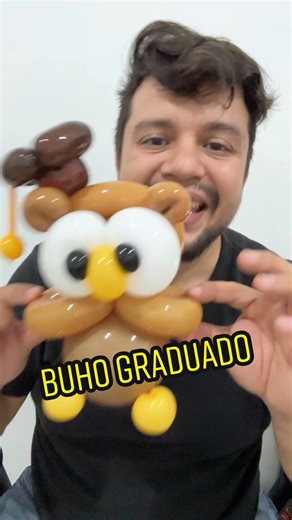 Tutorial Buho Graduado de Globos super fácil 🤩✨ #manualidades #tutorial #globos #diy #hazlotumismo