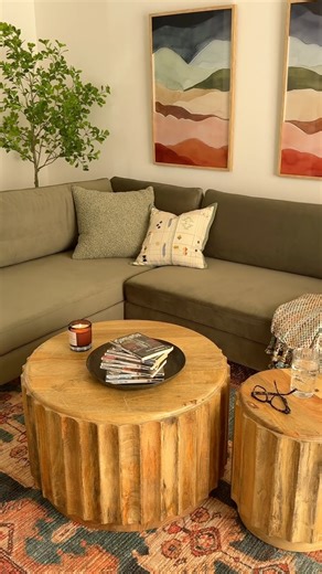 😉 Go for boho with our unbeatable selection of patterned rugs, rustic accents, and comfy sofas. This versatile style is so warm, easygoing, and effortlessly chic.🧘🏽‍♀️ Shop this room at the link in our bio. | World Market