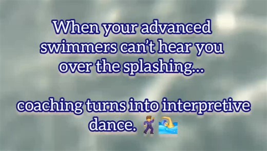When the splashing is louder than the coach… so the entire session becomes a dramatic performance of ‘guess what technique correction I’m acting out.’ 🎭🏊‍♂️” #SwimCoachLife #SwimTeam #SwimmingLife #CoachProblems