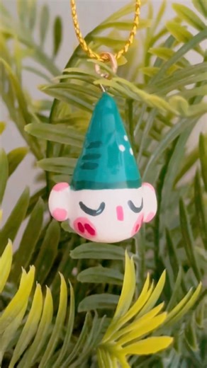 Made some lil elf ornaments ✨#ornaments #elf #polymerclay #handmade #christmas