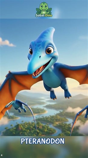 Learn to Be Brave from Pteranodon | Dinosaur Song for Kids #shorts #childrenssong #trending