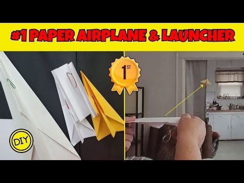 Worlds Best DIY Paper Airplane and Launcher - Make & Launch Tutorial (60+ Years Proof)