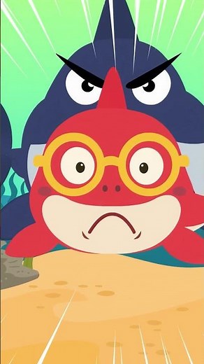 Baby Shark Family vs Megalodon | Part 1 | Little Fish Tales | #babyshark #shorts