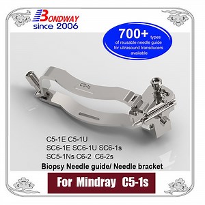 [Hot Item] Reusable Needle Guide for Use with Mindray Convex Transducer C5-1s C5-1u Sc6-1u, Ultrasound Curved Probe, Reusable Biopsy Adapter Kit