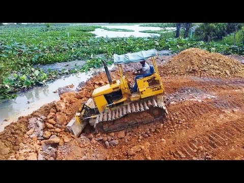 Amazing New Starting it project soil Huge in pond Heavy was Delete with TRUCK10T DUMP&D31P DOZER