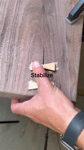 Repairing a Large Crack on a Walnut Slab