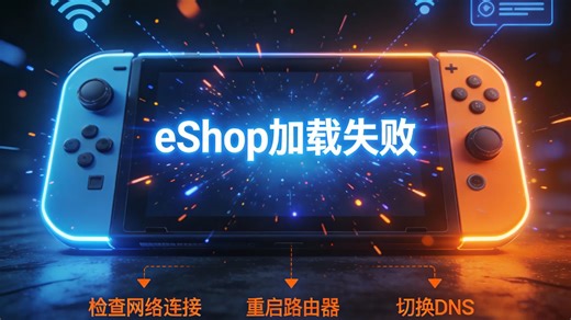 Switch商店加载失败：eShop进不去_卡顿的网络原因与解决方案