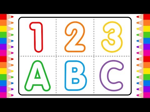 How to write the Numbers 123 and the ABC alphabet