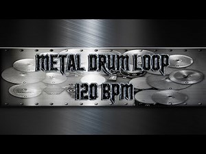 Simple Straight Metal Drum Loop 120 BPM (HQ,HD)