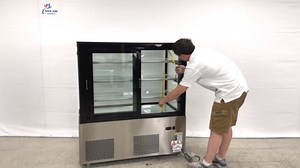 Refrigerated Bakery Display Cooler Case for Pastry Deli Upright 48" Wide Cooler Glass Display Curve Case Refrigerator-Commercial NSF UL ETL CW-371