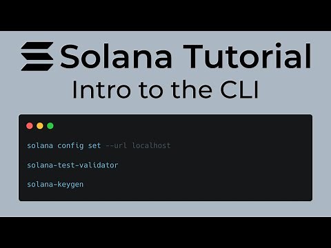 Solana Tutorial - Learn the Solana CLI (clusters, wallets, deploy, etc)