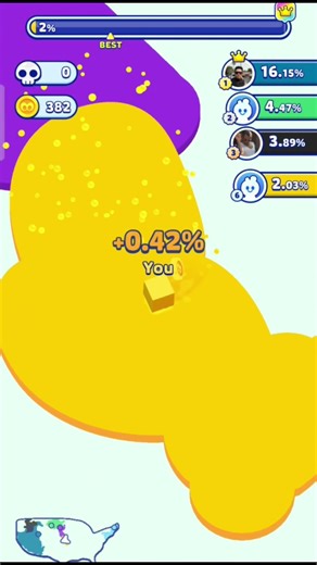 paper io gameplay | heavenly funk #viralshort #paperio2