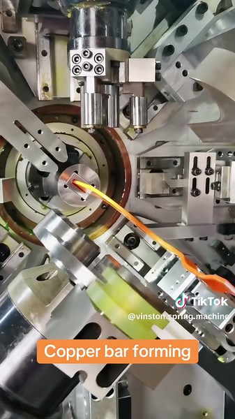 Copper bar forming#busbarbendingmachine #wireforming #wirebendingmachine #cncspringmachine