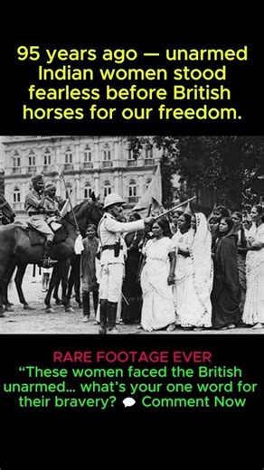 95-YEARS AGO: Indian Women Face British Police Unarmed at Bombay Esplanade! #shorts