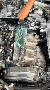 Engine compartment washing #fyp #carwash #asmr #decompression #bianca2849 | Car Wash King