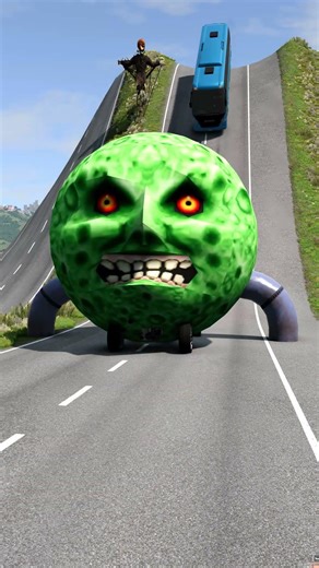 City Buses vs Low Pipe - BeamNG.drive #shorts #beamngdrive #beamng