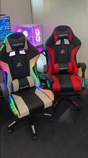 Gaming Chairs with RGB Lighting: A Stylish and Comfortable Setup#gamingchair #rgb