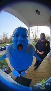 Paint Explosion Chaos Caught on Doorbell Camera #Doorbellfails