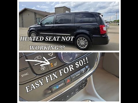 HOW TO FIX HEATED SEAT THAT IS NOT WORKING-DODGE GRAND CARAVAN / CHRYSLER TOWN & COUNTRY(2011-2020)