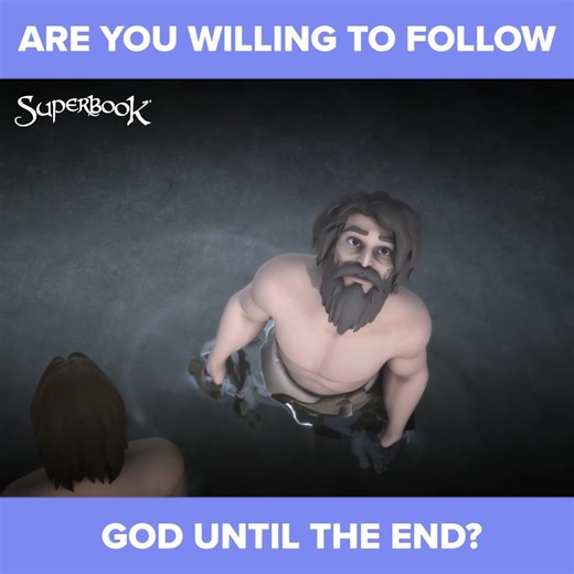Let's follow God even in difficult situations. 🧎🏻 . . . . . SUPERBOOK Bringing Bible Stories and Jesus' love to kids everywhere Series App Academy Outreach | Superbook