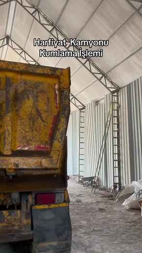 Harfiyat Kamyonu Kumlama İşlemi