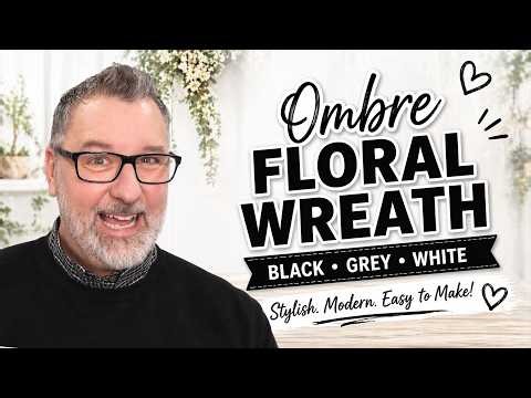 Ombre Floral Wreath - 10" Poly Deco Mesh - Wreath DIY - #homedecor ‪@DavesWreaths‬