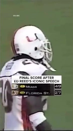A famous Ed Reed halftime speech at The University of Miami (Explicit)
