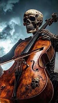 Skeleton plays Metal on the Cello #skeleton #cellorock #cello #celloshorts #metal