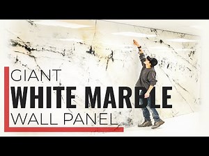 HOW TO | Make a Giant White Marble Wall Panel