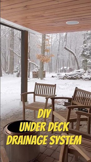 DIY under deck drainage system #diy