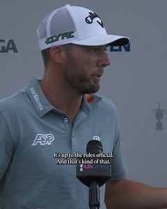 Sam Burns gave his thoughts on the casual water ruling he received during the final round of the U.S. Open. ⬇️ | Golf Digest